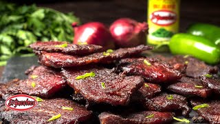 Jalapeno Beef Jerky  Homemade Beef Jerky wMarinade Recipe  El Yucateco Hot Sauce [upl. by Zrike384]