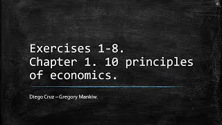 Exercises 18 10 principles of economics Gregory Mankiw [upl. by Stalk]