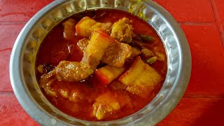 pork curry with bottle gourd recipeTodays special cooking pork curry with bottle gourd [upl. by Teeter]