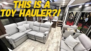 Best Toy Hauler Floor Plan EVER  2022 Grand Design Momentum 395MS [upl. by Herman]