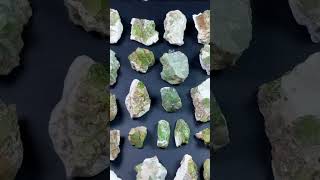 Peridots in matrix afghanistan afghanite quartz crystals funny gemstonepakistan quartzcrystal [upl. by Sinne770]