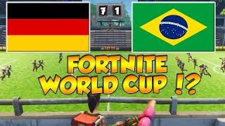 FIRST Football Match played in FORTNITE [upl. by Adlee]