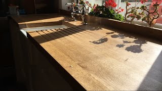 Oak kitchen worktop [upl. by Llekim230]