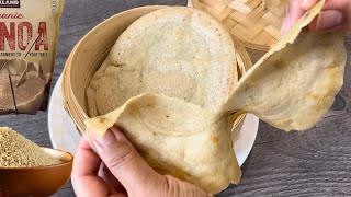 Add water to quinoa blend and panfry healthy and delicious wrap is ready Glutenfree！ [upl. by Sile]