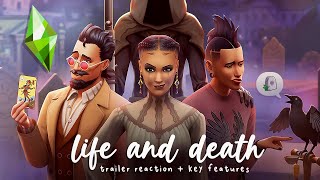 were finally getting funerals graveyards and more  the sims 4 life amp death im back again [upl. by Attenol]