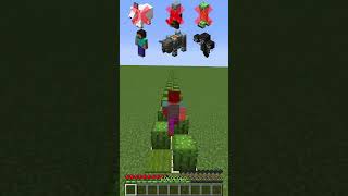 Cactus Damage vs Different Mobs in Minecraft shorts meme memes [upl. by Taam]