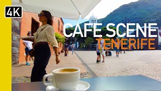 Garachico REAL Coffee Shop Ambience  European Square in 4K [upl. by Iroj]