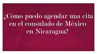 ¿Cómo agendar tu cita para visa pasaporte y credencial INE en el Consulado de México en Nicaragua [upl. by Ninehc875]