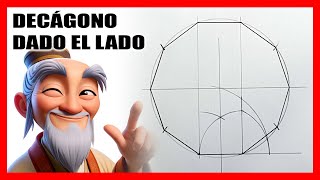 Cómo Construir un Decágono Perfecto Usando Solo el Lado Tutorial Completo [upl. by Samp508]