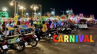 🔴 Night CARNIVAL  Chroy Changva City Theme Park  Walking Fairground Tour  Phnom Penh Cambodia 🔴 [upl. by Lirbij]