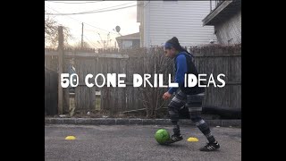 50 cone drills ideas for soccer players [upl. by Arabele]