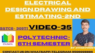 VIDEO35Chapter6HT LineEstimating amp Casting Of HT LineEstimatingCastingMarketEDDE2nd [upl. by Antonie]