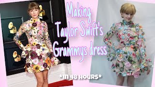 MAKING TAYLOR SWIFTS GRAMMYS DRESS in 2 days Tinkerbri [upl. by Gennaro]