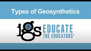 ETE for Students  Types of Geosynthetics [upl. by Adnaw]