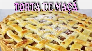 A MELHOR TORTA DE MAÇÃ COM CREME  Fácil de fazer [upl. by Shama]