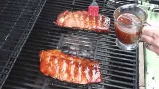 How to Develop Bark and BBQ Sauce Coating for Smoked Ribs [upl. by Dewain]