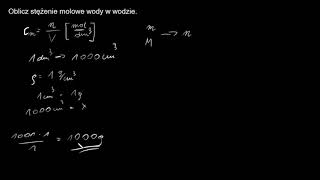 Stężenie wody w wodzie Tak To da się obliczyć [upl. by Inami656]