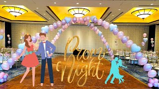 Prom amp Homecoming Promposal Balloons decorations  Graduation Paerty Dance floor balloons arch [upl. by Lakym]