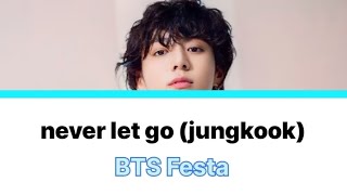 never let go lyrics jungkook [upl. by Tisha]