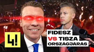 Megnéztük hogyan ROBBANT BE a Fidesz és a Tisza országjárása [upl. by Walden676]