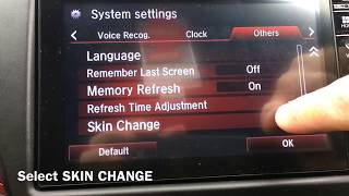 Honda Civic Infotainment Skin change [upl. by Euqitsym553]