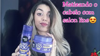 MATIZANDO MEU CABELO COM MEU LISO MATIZADOR DA SALON LINE [upl. by Inahs981]