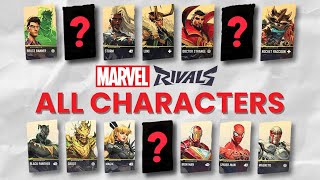 All 20 HEROES and VILLAINS in MARVEL RIVALS… [upl. by Annehsat139]