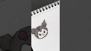 How to make kuromi sticker kuromi kids diy [upl. by Eilasor507]