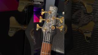 Brand New Ibanez SR305EDX 5String Gold Electric Bass Black Ice Frozen Matte [upl. by Oaht]