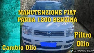 CAMBIO OLIO E FILTRO OLIO FIAT PANDA 1200 benzina auto fiat meccanico riparazione manutenzione [upl. by Mad]