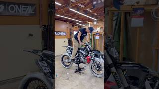 Starting my 10000 10 year old 2 stroke for the first time…😳 dirtbike [upl. by Bonney756]