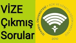 AUZEF İlkyardım VİZE Çıkmış Sorular 2020 AUZEF VİZE çıkmış sorular Çıkmış sorular [upl. by Akkire]