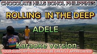 Rolling in the Deep  ADELE  KARAOKE [upl. by Yelyk]