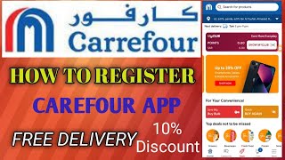 How To Shop Online From Carrefour In Saudi Arabia 🔥Carrefour App Kaise Ragistration Kare [upl. by Joleen487]