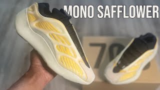 INCREDIBLE Yeezy 700 v3 Mono Safflower On Feet Review [upl. by Nosde29]