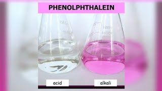 Acid Base Indicators  Phenolphthalein  PH change [upl. by Anaik]