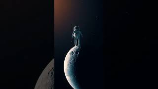 Astronaut Standing on the Moon  AI Art Moon Animation  Astronaut on Moon Video astronauts moon [upl. by Idonna]