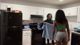 PERIOD PRANK ON BOYFRIEND UNEXPECTED REACTION😱 [upl. by Soirtimid]