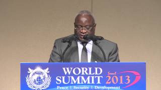 Summit 2013HE Domitien Ndayizeye Former President of Burundi speaking in French [upl. by Stormy]