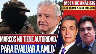 El SubComediante MARCOS se LANZA vs AMLO De risa y patético como terminó Aguirre y Hernández [upl. by Adnoved686]