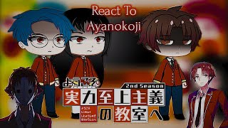 Class D React To Ayanokoji  Classroom Of The Elite  Season 1  RxSharinGan [upl. by Amaleta]