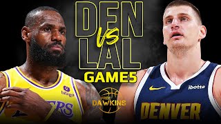 Los Angeles Lakers vs Denver Nuggets Game 5 Full Highlights  2024 WCR1  FreeDawkins [upl. by Nilek]