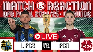 DFB Pokal  1 FC Saarbrücken  1 FC Nürnberg  1 Runde 202425  Match Reaction [upl. by Balsam]