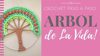 ARBOL DE LA VIDA EN CROCHET  Paso a Paso por mamaQuilla [upl. by Neztnaj]