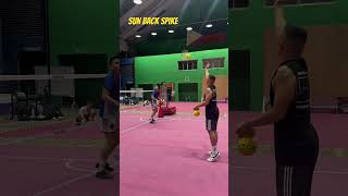 Sunback spike by JP from Tondo Manila sepaktakraw youtube youtubeshorts ytshorts [upl. by Boles]