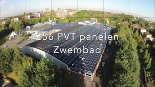 Triple Solar  PVT zonnepanelen voor verwarmen zwembad PVT paneel warmtepomppaneel heat pump panel [upl. by Eenehs]