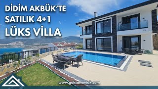 Didim Akbükte Satılık 41 Deniz Manzaralı Havuzlu Lüks Villa  21500000 TL  777 [upl. by Kiyoshi]