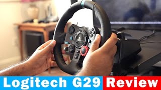 Logitech G29 Driving Force Racing Wheel For PS4PC  Full Review [upl. by Sherrie]