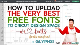 How Do I Upload Free Fonts to Cricut Design Space  2023 Windows amp Mac Step by Step [upl. by Fong236]