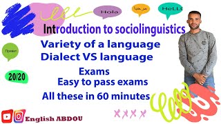 SOCIOLINGUISTICS S5 the whole course in 60 minutes [upl. by Grounds943]